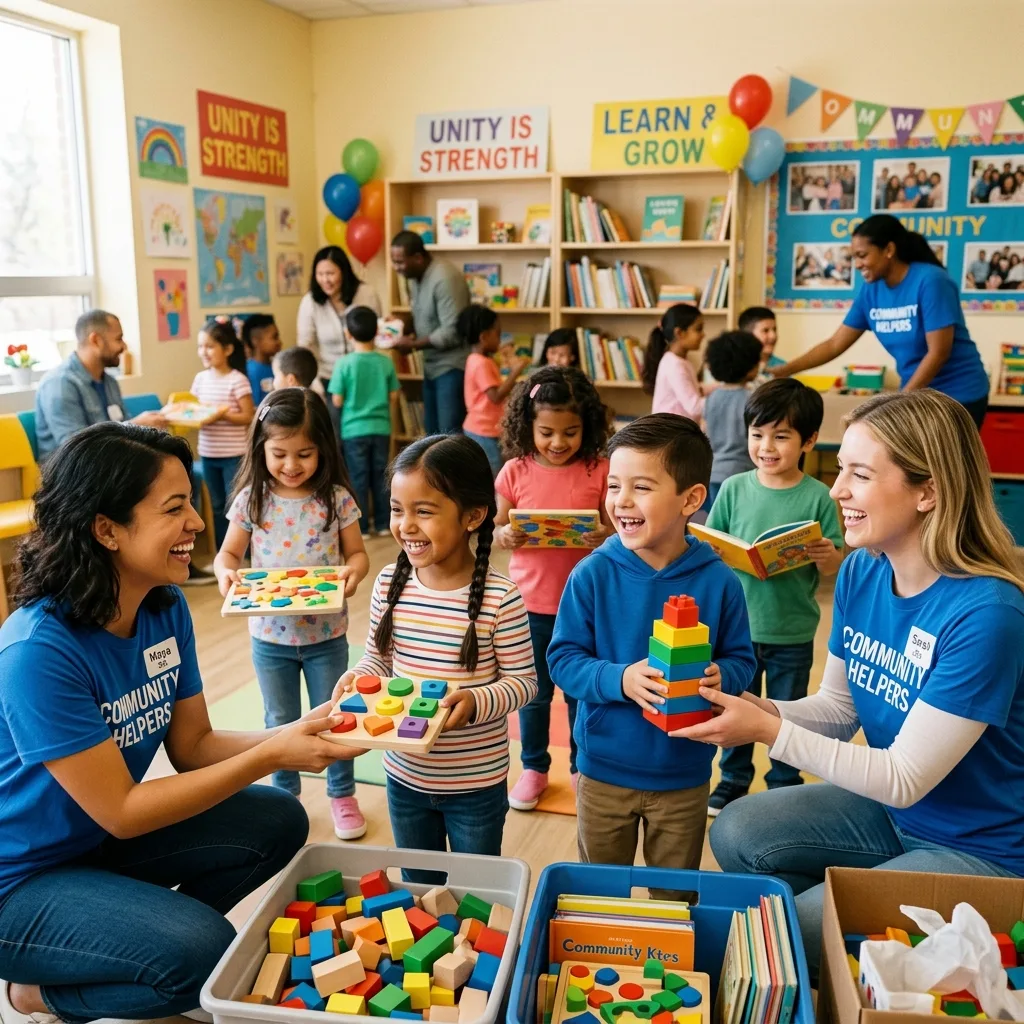 Enfants avec des jouets